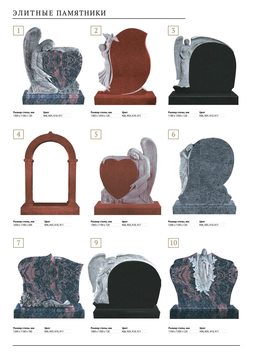 Каталог памятников